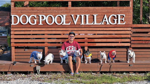 漫画家つの丸さん、愛犬の水泳大会に行ってきた！