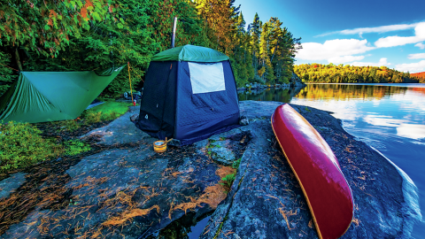 サウナと湖を５往復！ 紅葉の溶けるカナダの水で、ととのう～