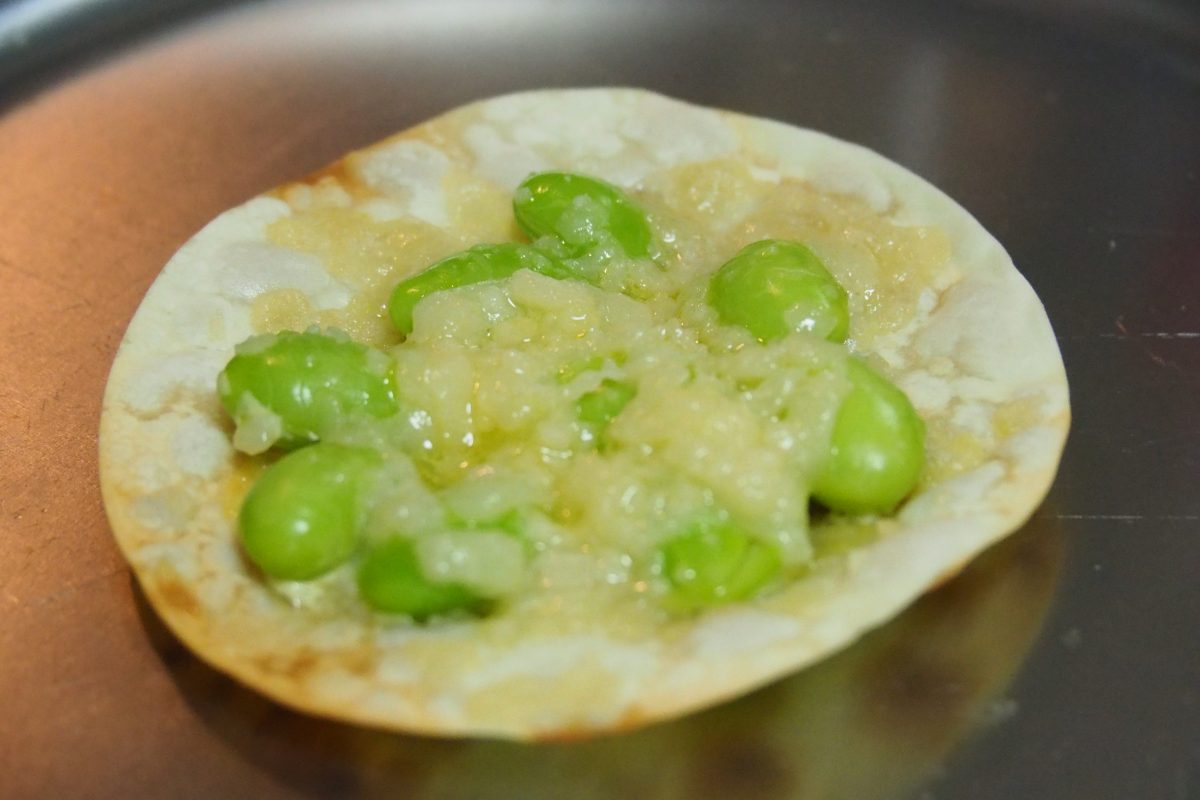 餃子の皮で枝豆チーズ焼き