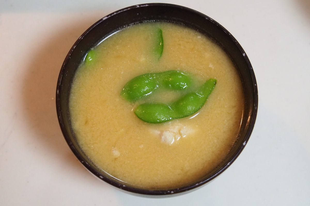 冷凍枝豆味噌汁