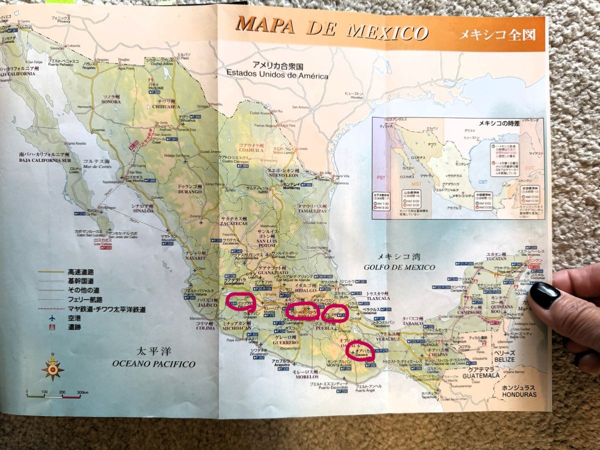 メキシコの地図