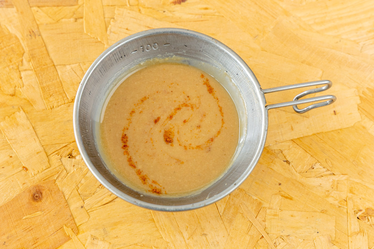 完成したピーナッツバターソース