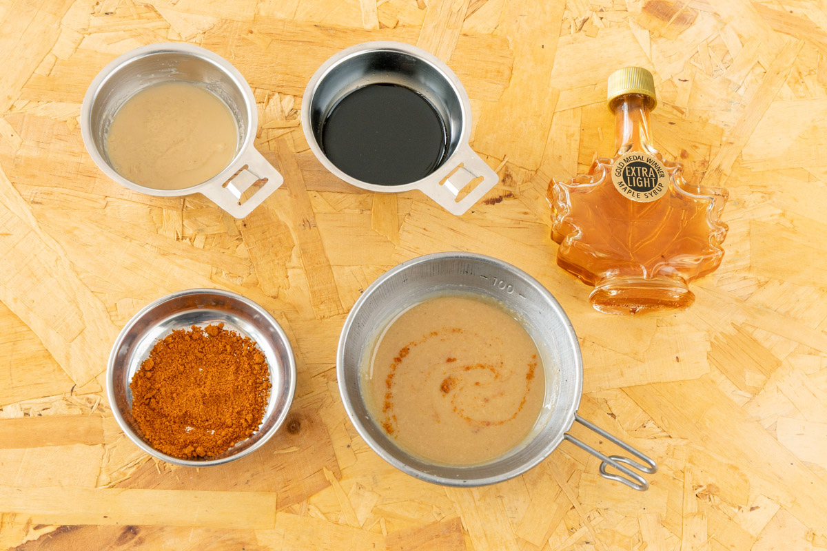 ピーナッツバターソースの材料