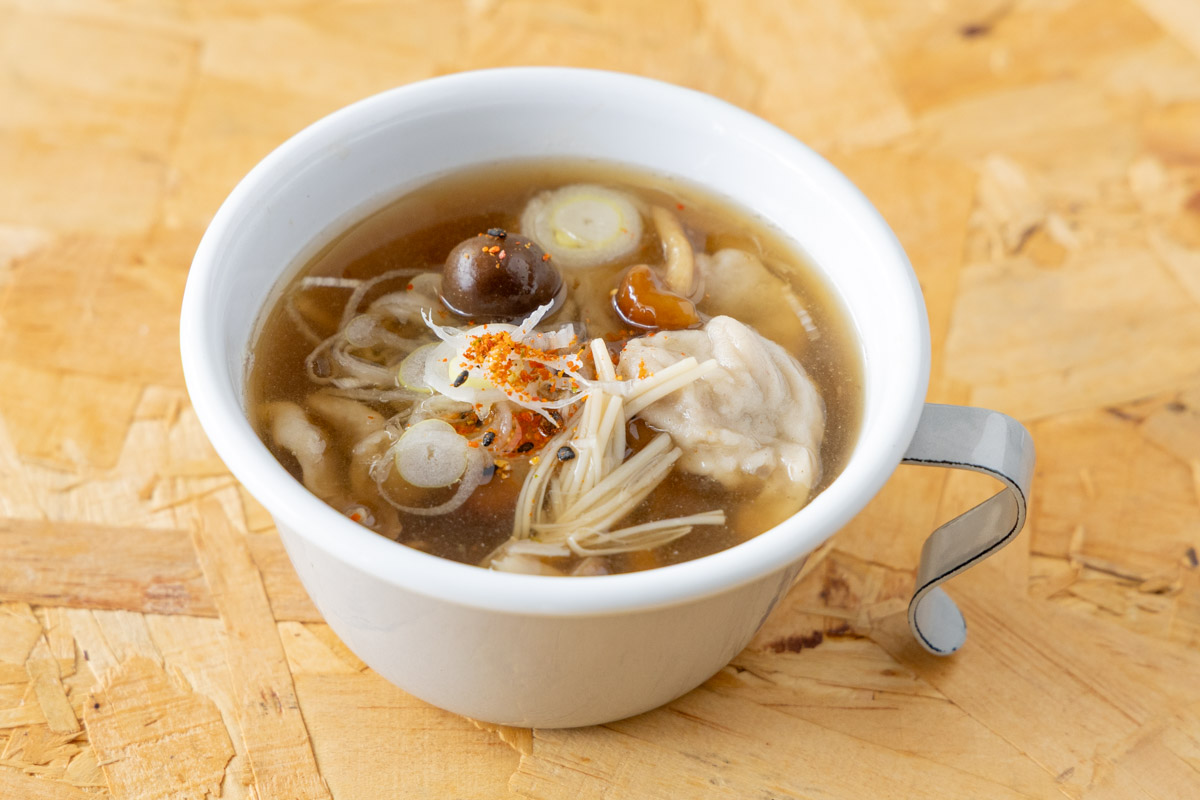 そばすいとんのきのこ汁