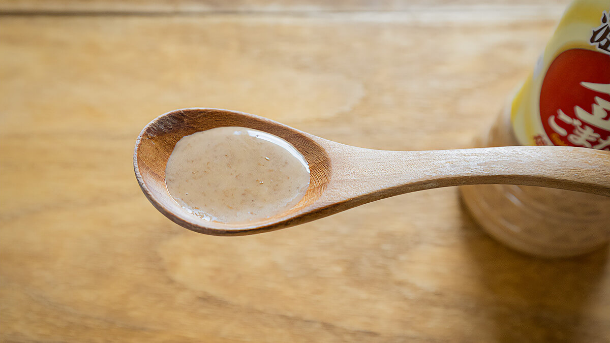 ミツカン「金のごまだれ」のテクスチャ