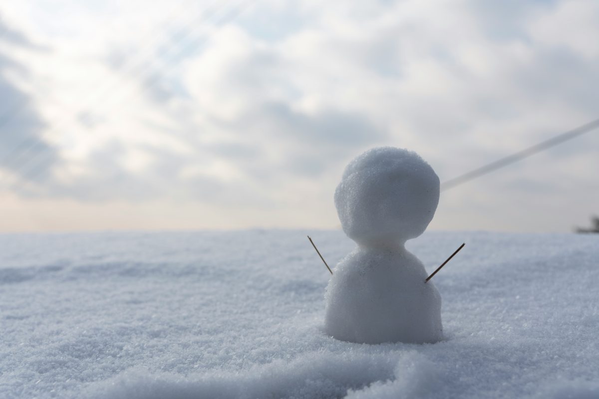 小さな雪だるま