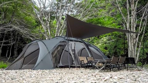 ラーテルワークスの新作2ルームテント「MUSCHEL」。美・強靭・柔軟をかなえる5つの快適ポイントとは
