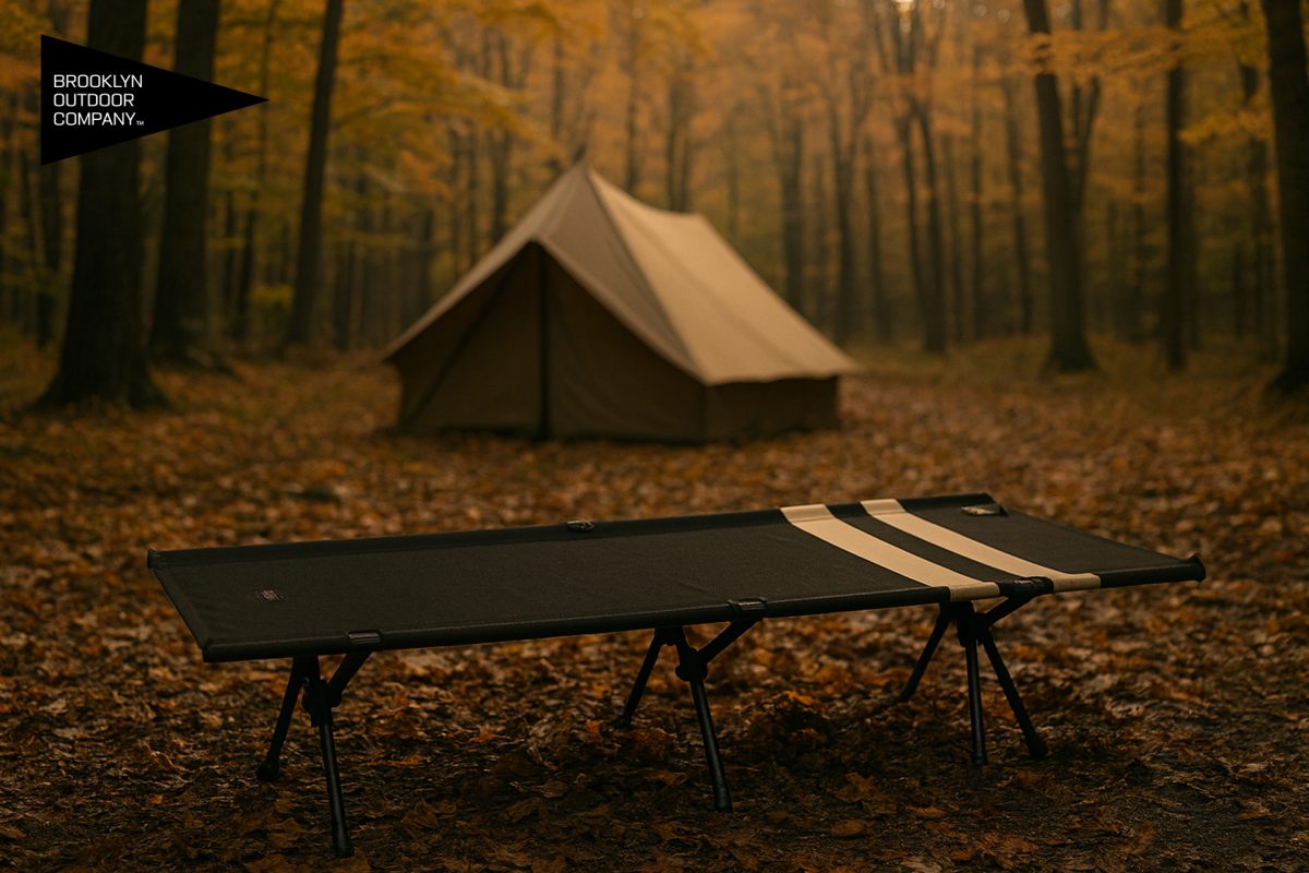 【おすすめキャンプコット】寝心地抜群・おしゃれなブルックリンアウトドアカンパニーの新色に注目
