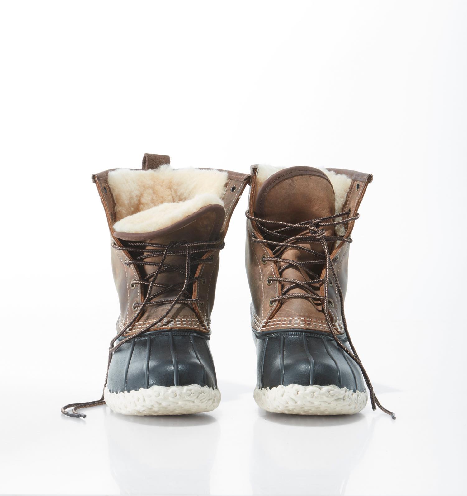 L.L.Bean (エル・エル・ビーン) ／ メンズ エル・エル・ビーン・ブーツ、8インチ　レザー・シアリングラインド