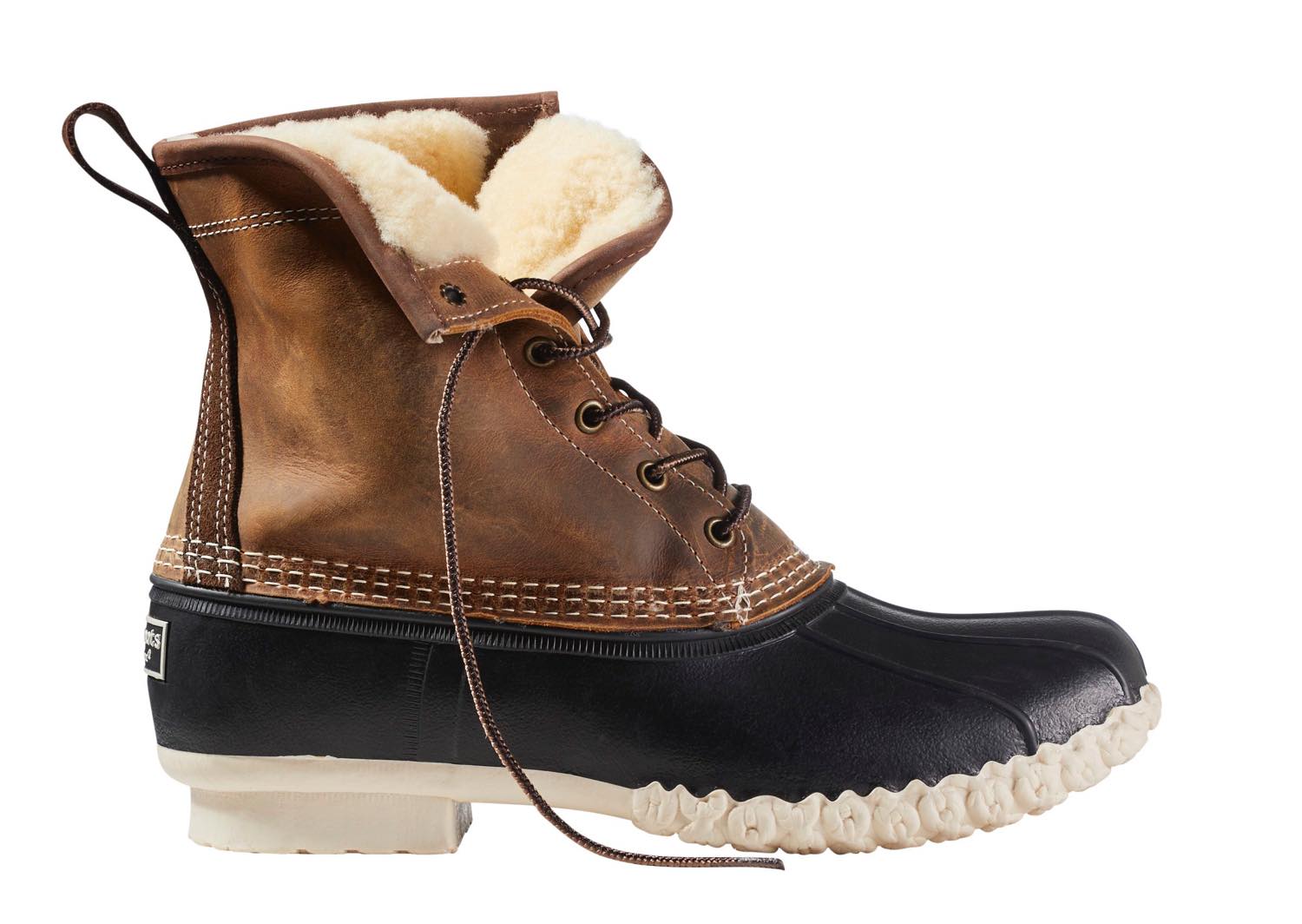 L.L.Bean (エル・エル・ビーン) ／ メンズ エル・エル・ビーン・ブーツ、8インチ　レザー・シアリングラインド