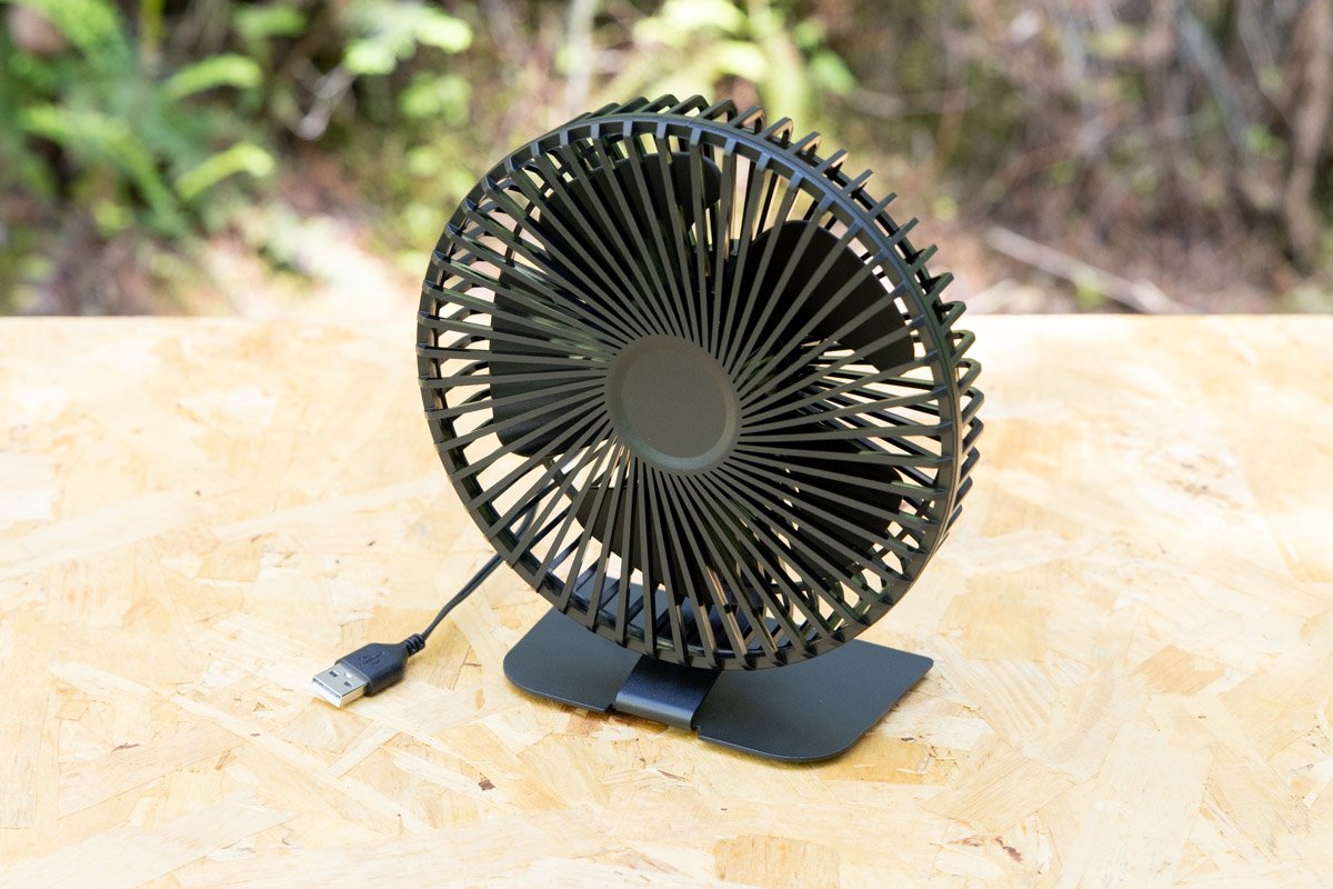 USBで動く小型扇風機