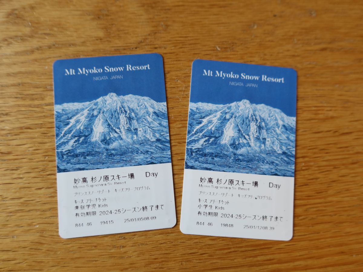 妙高 杉ノ原スキー場のチケット