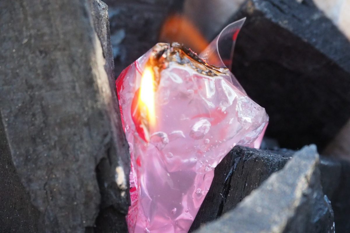炭に着火