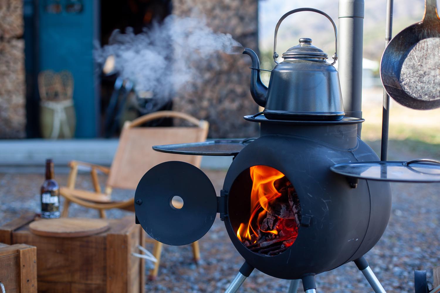 FIRESIDE（ファイヤーサイド）／レトロホーローケトル