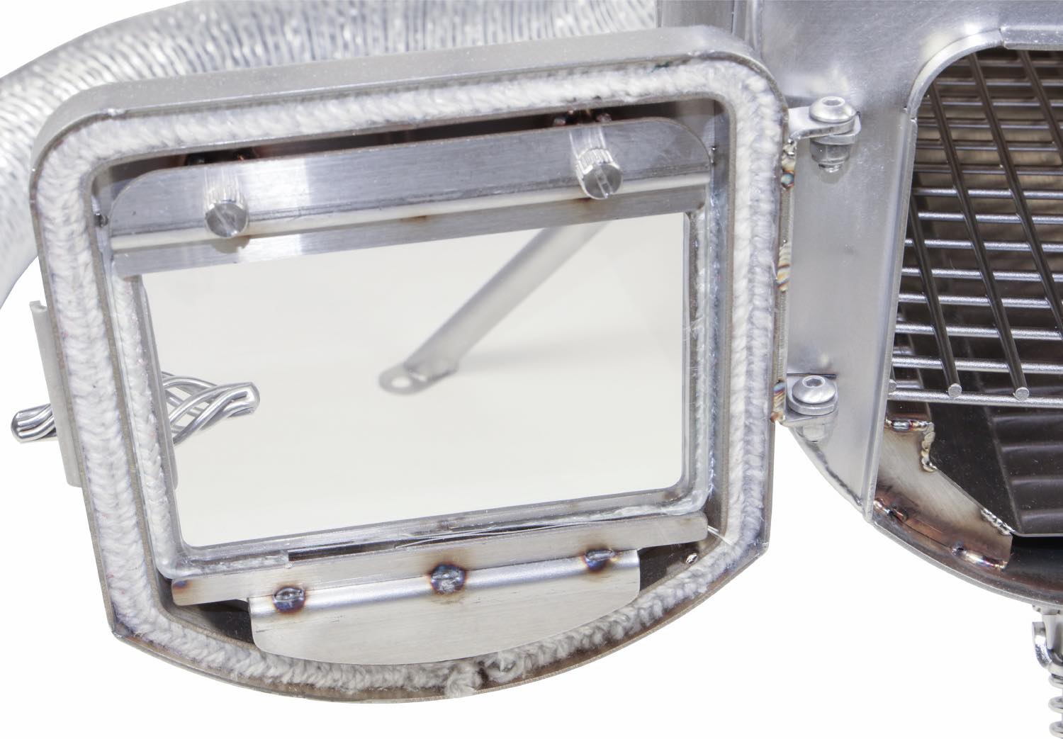 tent-Mark DESIGNS（テンマクデザイン）／Wood stove side view outside air L（Φ89mm）　ケース、外気パイプ付き3点セット