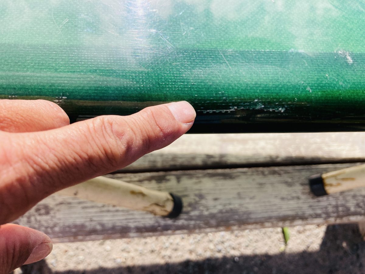 サーフボードの傷