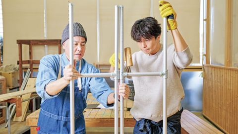 井ノ原快彦さんがホームセンターでDIYに全力チャレンジ！ 工作室を活用すれば作業がはかどる～っ