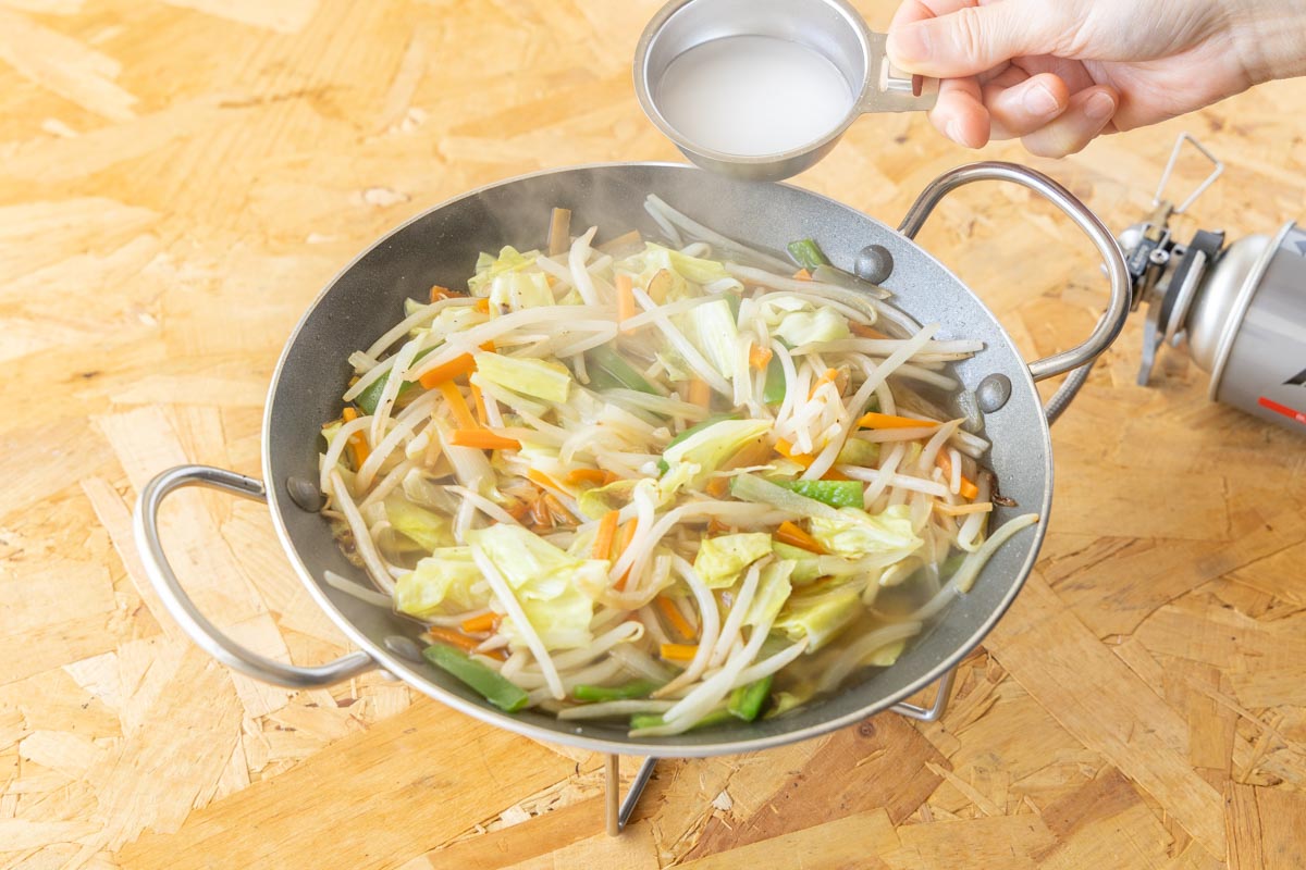 野菜をあんかけにする