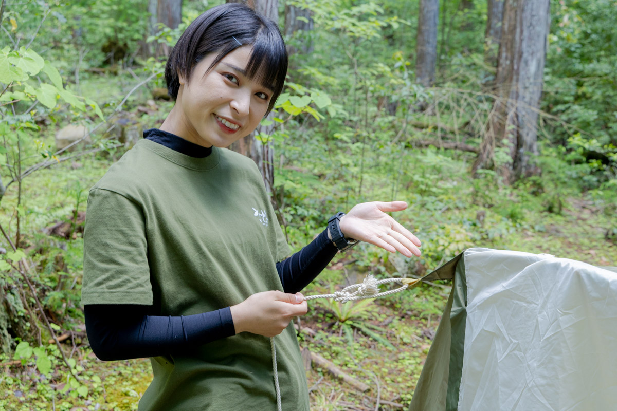 テントを使った実用例