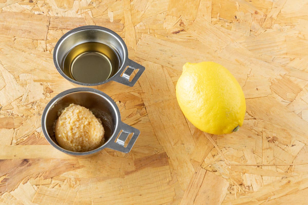 味噌レモンに使用した材料