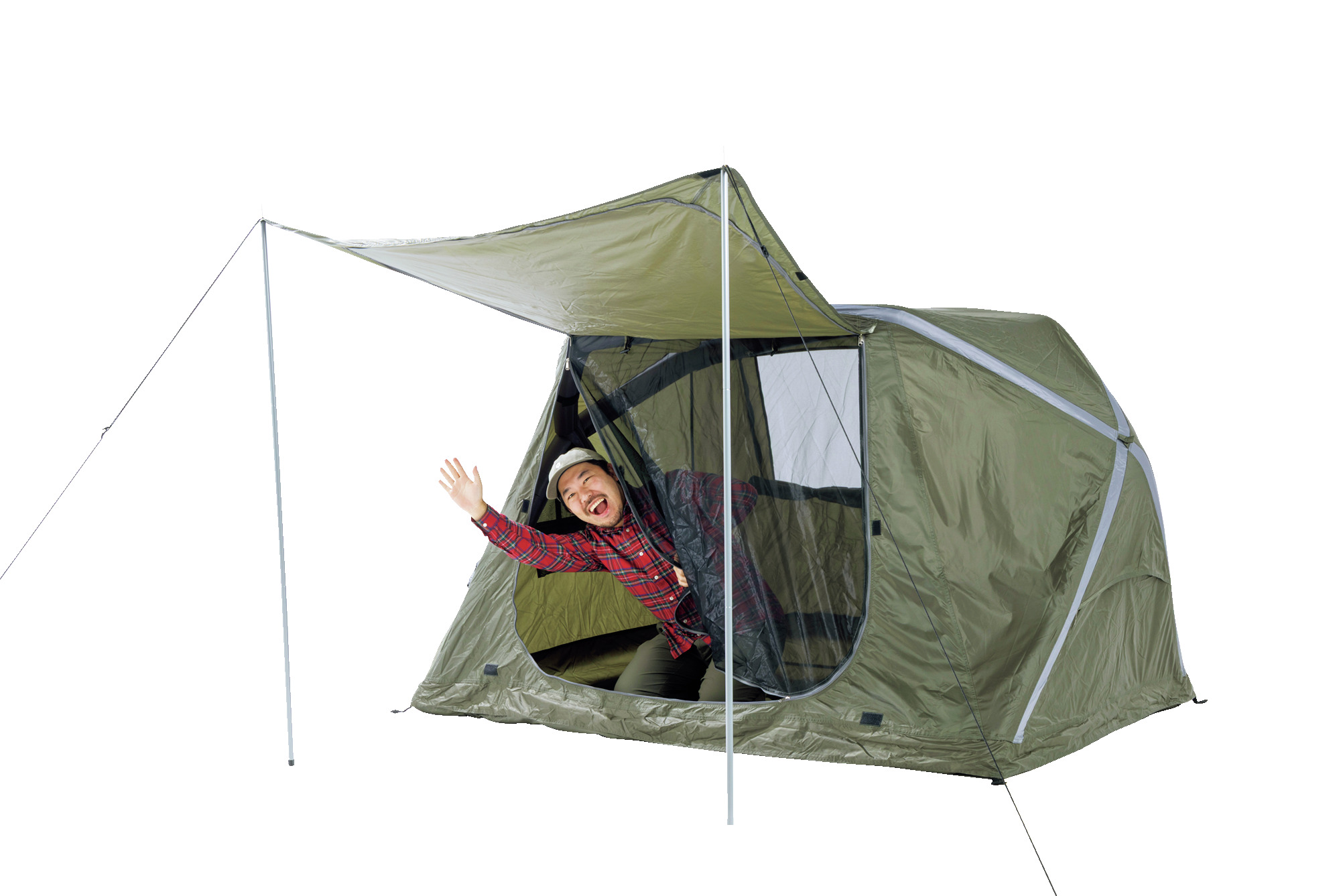 CAINZ（カインズ）／空気で膨らむエアーフレームテント 軽量コンパクト 2人用