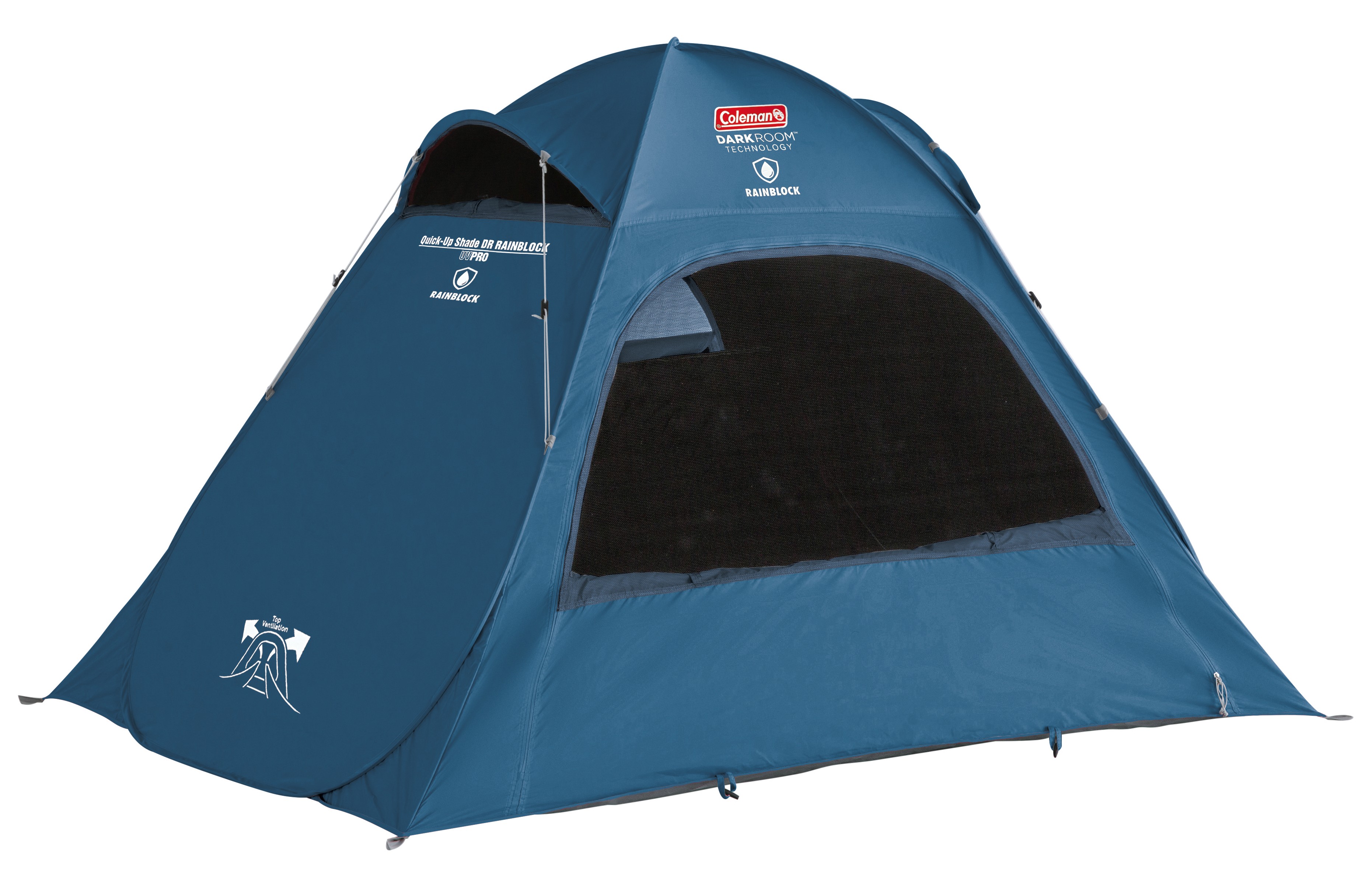 コールマン「クイックアップシェードDR レインブロック」は簡単設営で天候の変化にも対応！