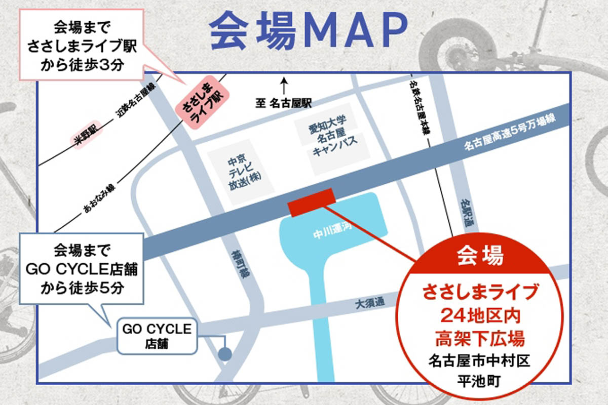 会場までの地図