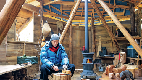 焚き火マイスターのソロ活は、「木を残す」取り組みだった！