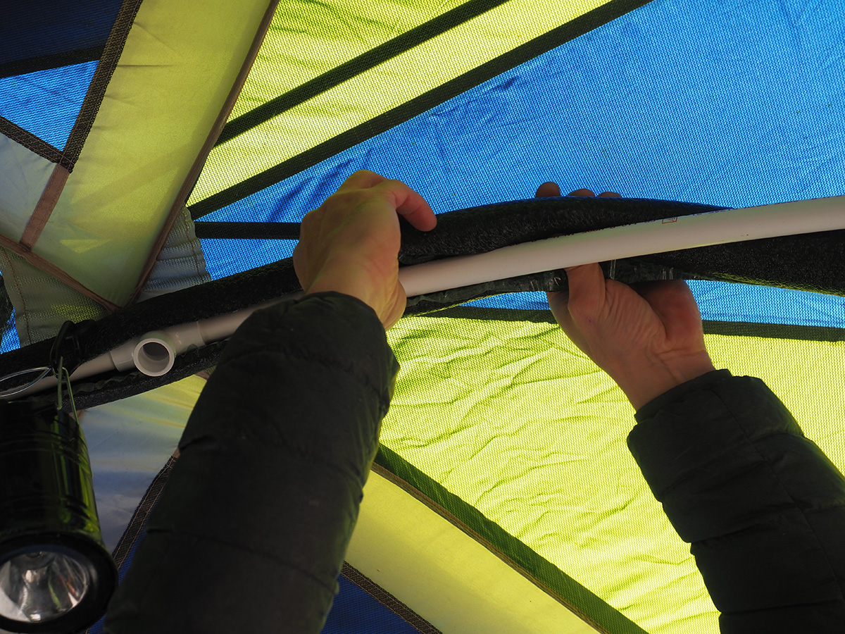 テントのメッシュ