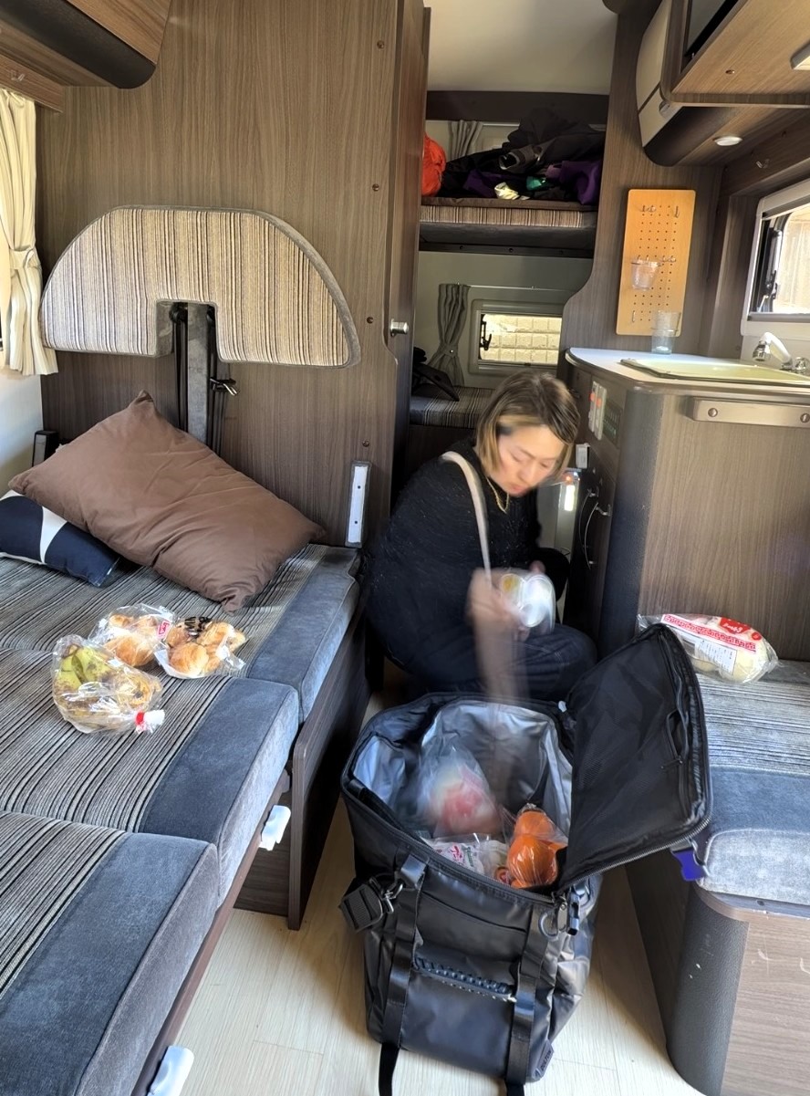 自宅から食材を運ぶ保冷バッグ