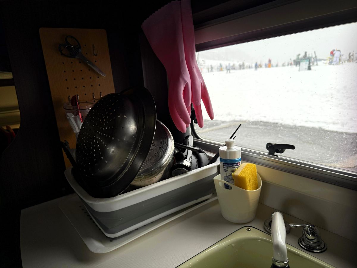 食器は、干しっぱなしに