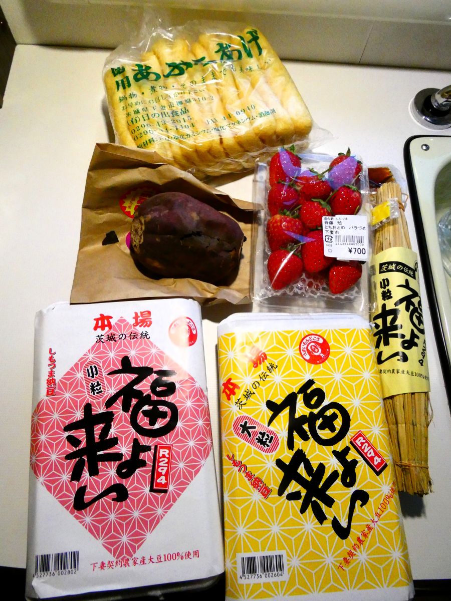 道の駅で買った食材