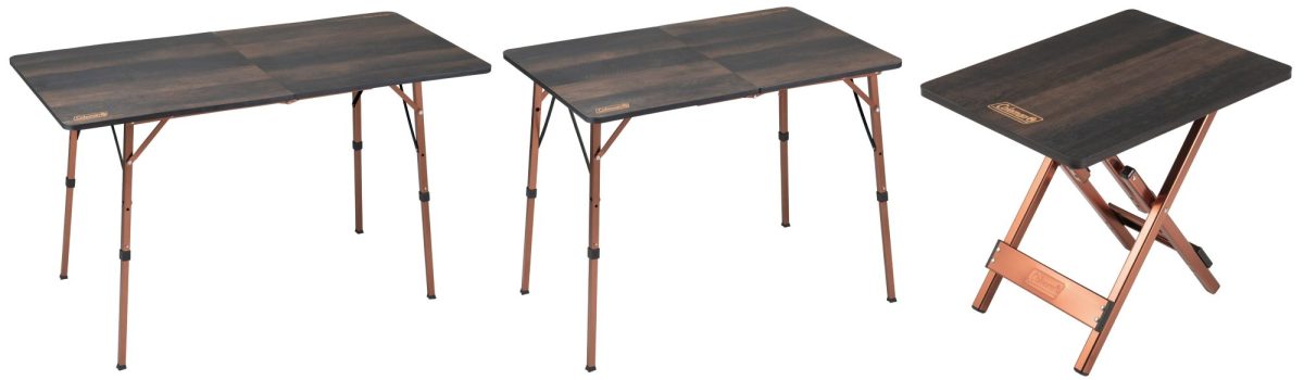 コールマンの超定番アイテム「バタフライテーブル」が進化！サイズ・用途別に選べる3モデルを比較レビュー