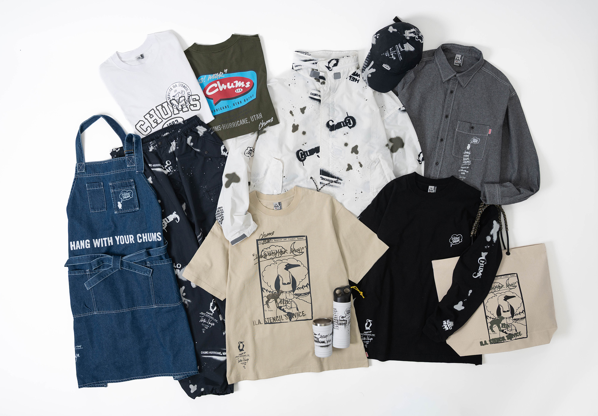 CHUMS×アーティストのコラボレーションシリーズ第5弾！守矢努氏のセンスが詰まった“温故知新”な全13アイテム