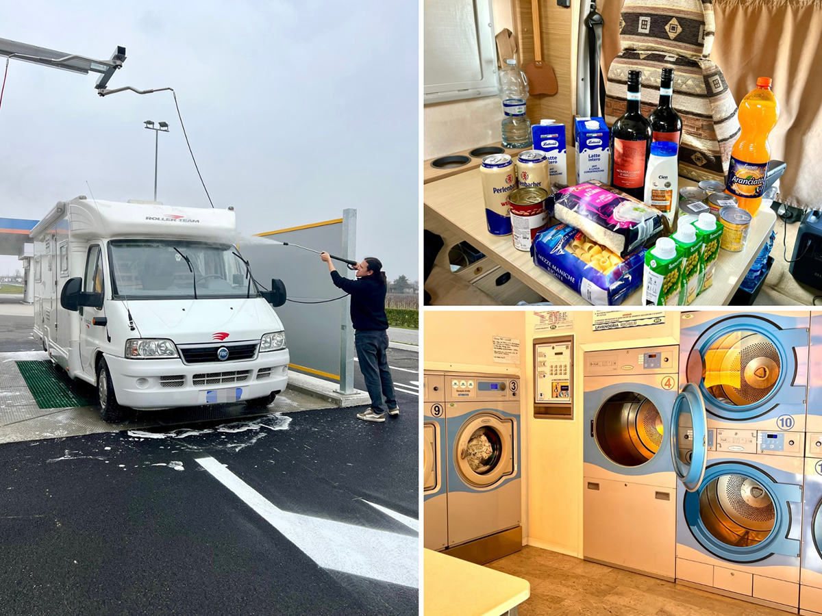 ヨーロッパをキャンピングカーで旅する夫婦のリアルな1日って？洗濯・洗車・買い出しの“忙しい”日常