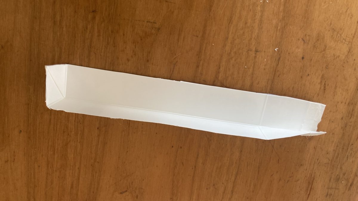 カットした牛乳パック