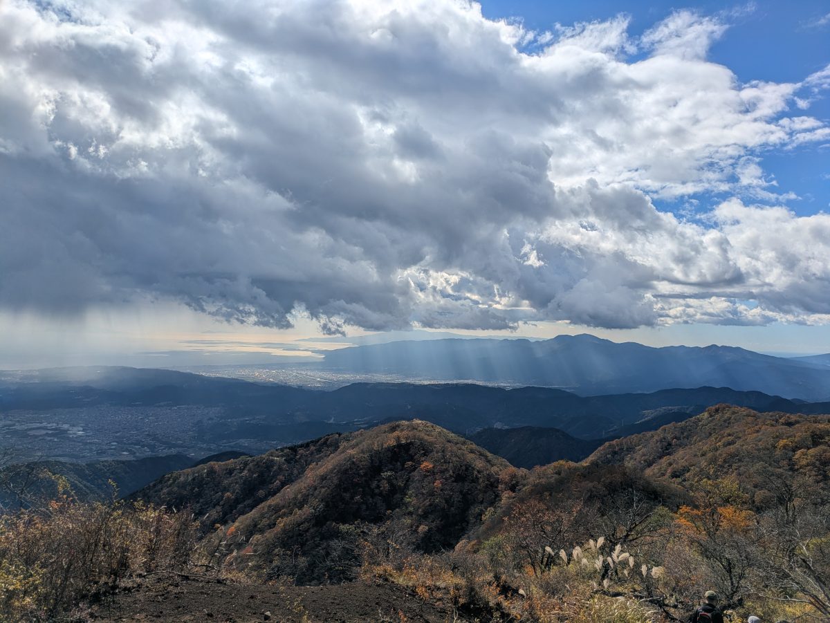 丹沢の眺望。