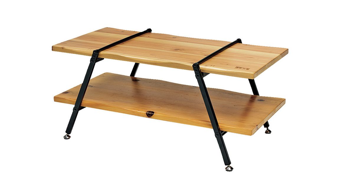 アウトドアテーブル 鎌倉天幕GL TABLE 800 ローテーブル天然木使用