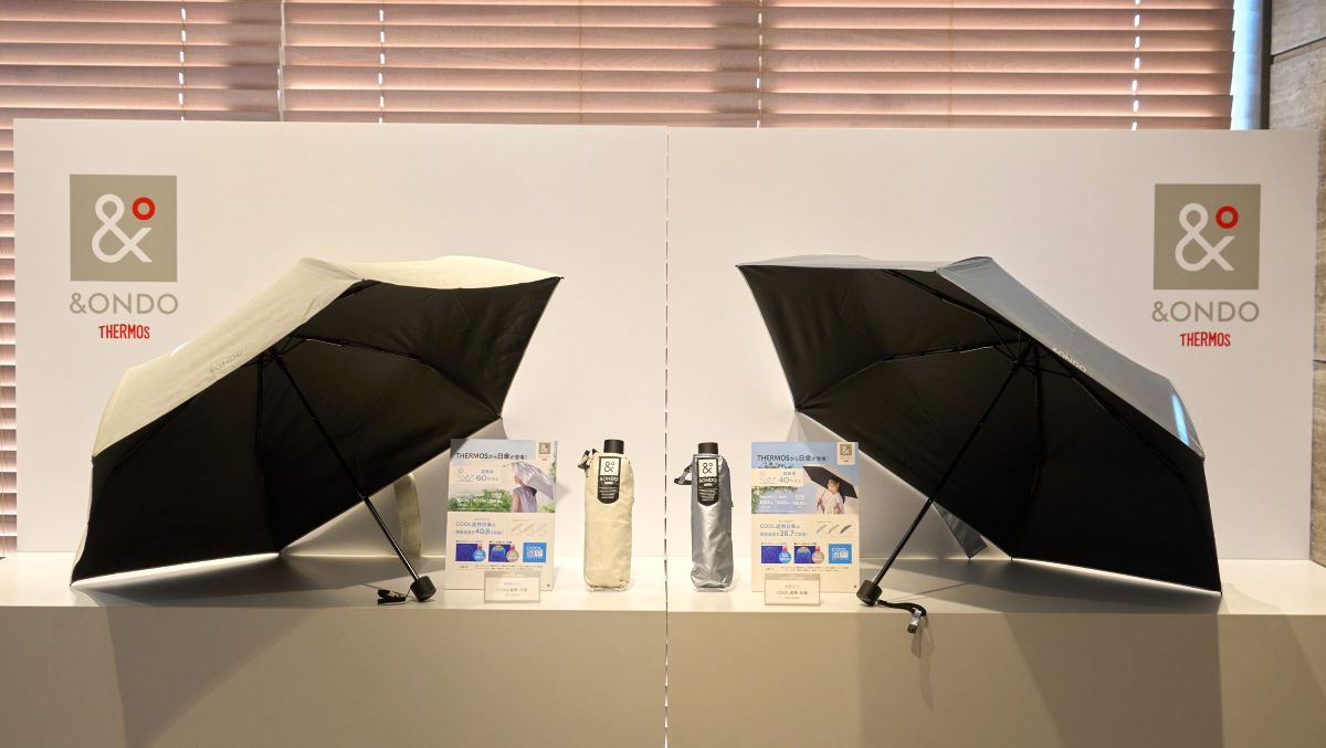 サーモスのアパレル小物ブランド「&ONDO」から初の春夏アイテム、高遮熱日傘が登場！