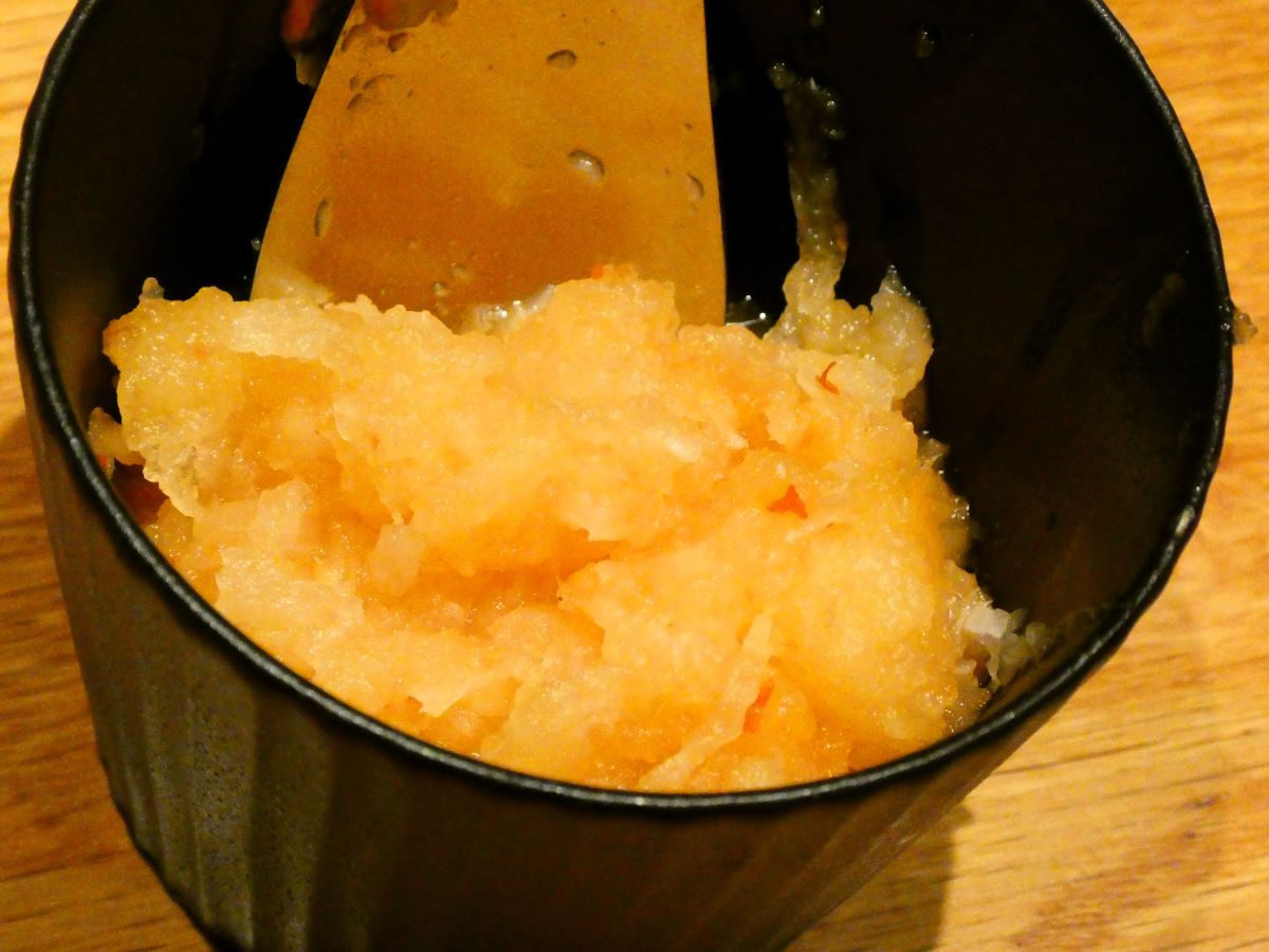 かんずりを使った、もみじおろし