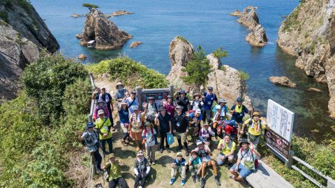 山陰海岸ジオパークトレイルを「陸」と「海」から楽しむ！ハイク＆遊覧船イベントが4/19（日）に開催決定！参加者募集中です