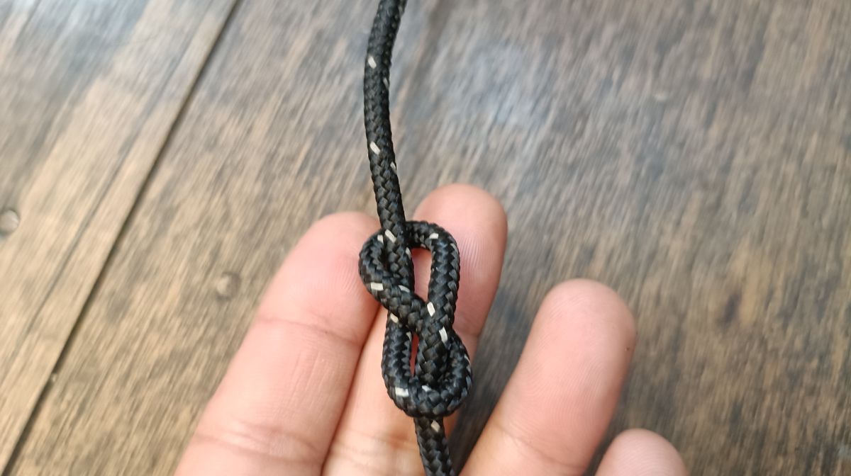 結び目部分のアップ画像。