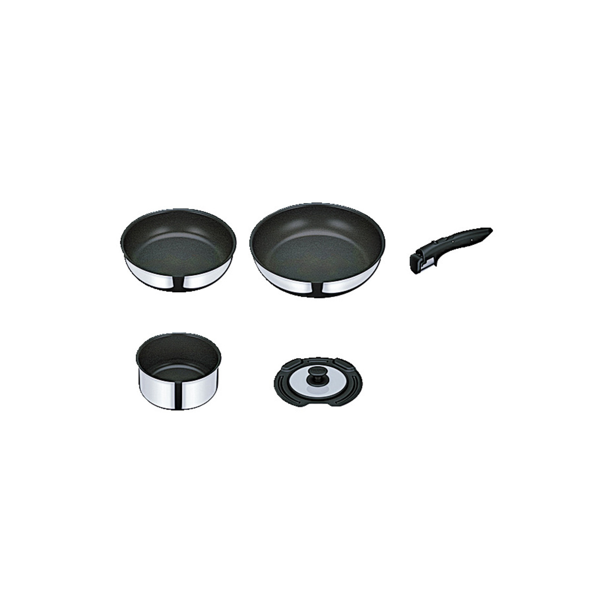 THERMOS (サーモス) ／ 取っ手のとれるフライパン５点セットFA KSF-5A