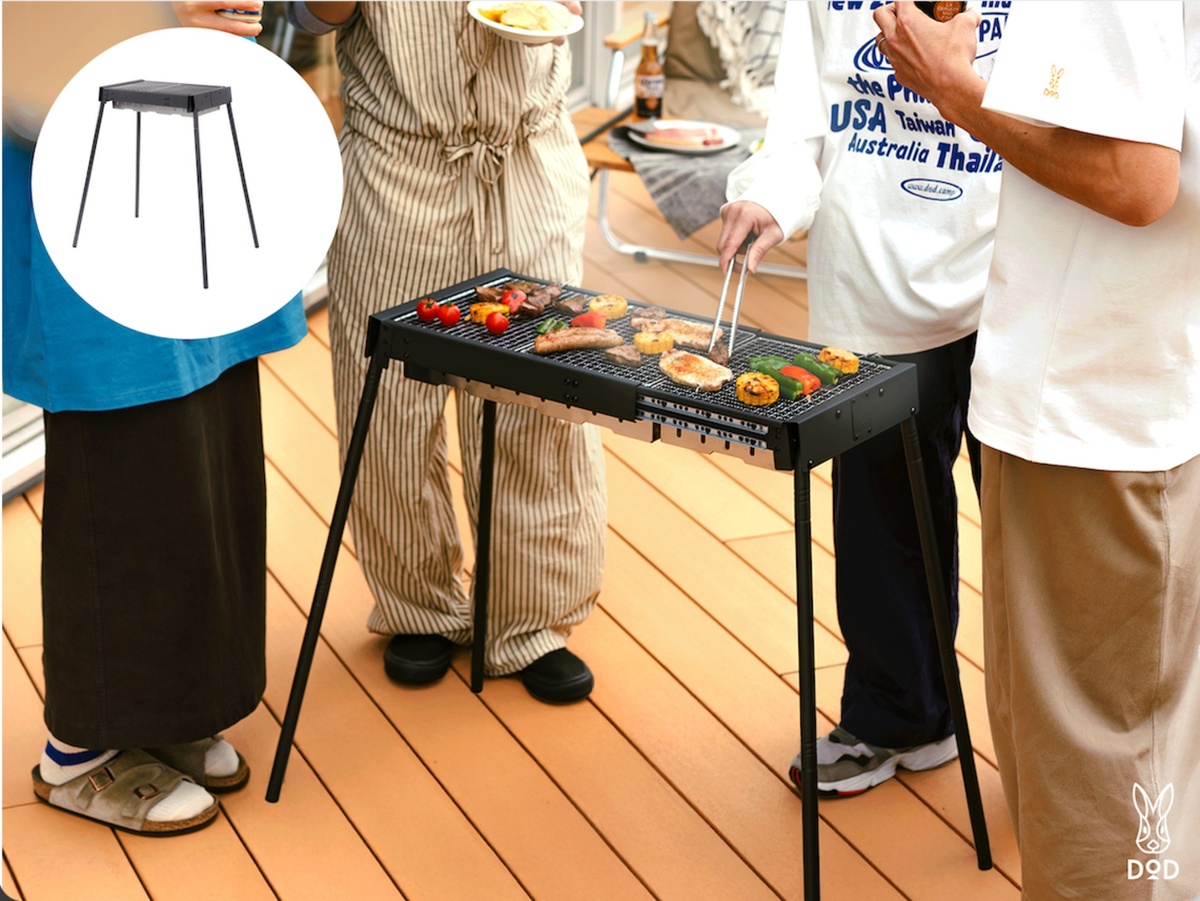 人数に合わせて伸びる！DOD「ノビールBBQグリル」で炭火料理のうまさと楽しさを取り戻せ