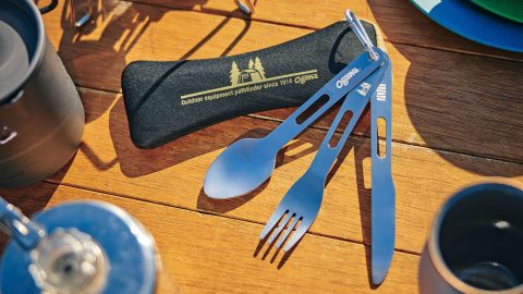 ビーパル5月号付録はステンレス製「ogawa キャンプ・カトラリー3set」カラビナ・ポーチ付きです！