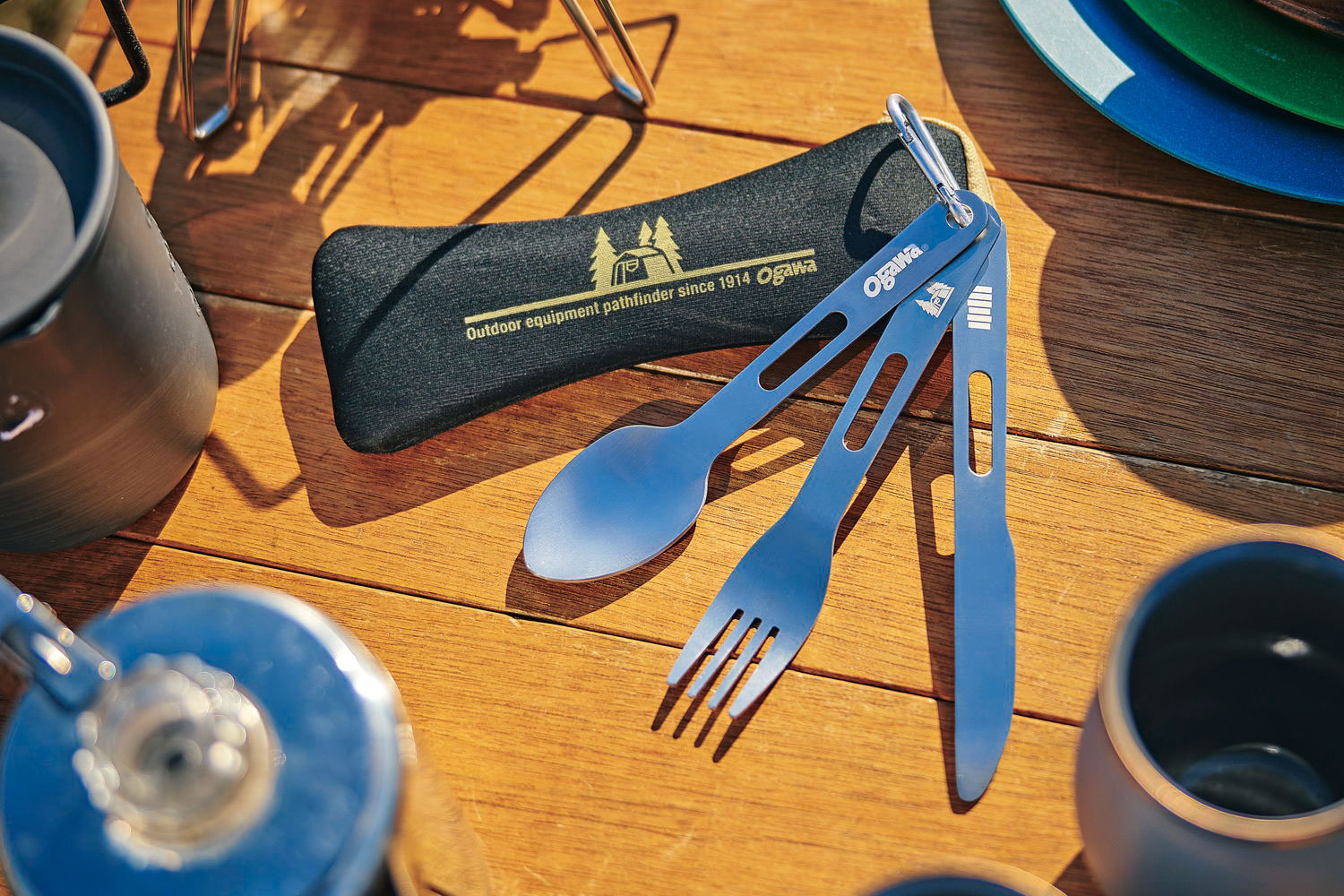 ビーパル5月号付録はステンレス製「ogawa キャンプ・カトラリー3set」カラビナ・ポーチ付きです！