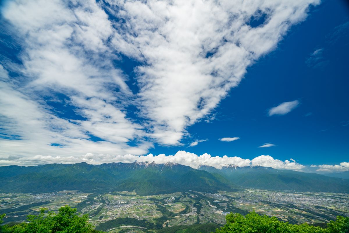 陣馬形山と空