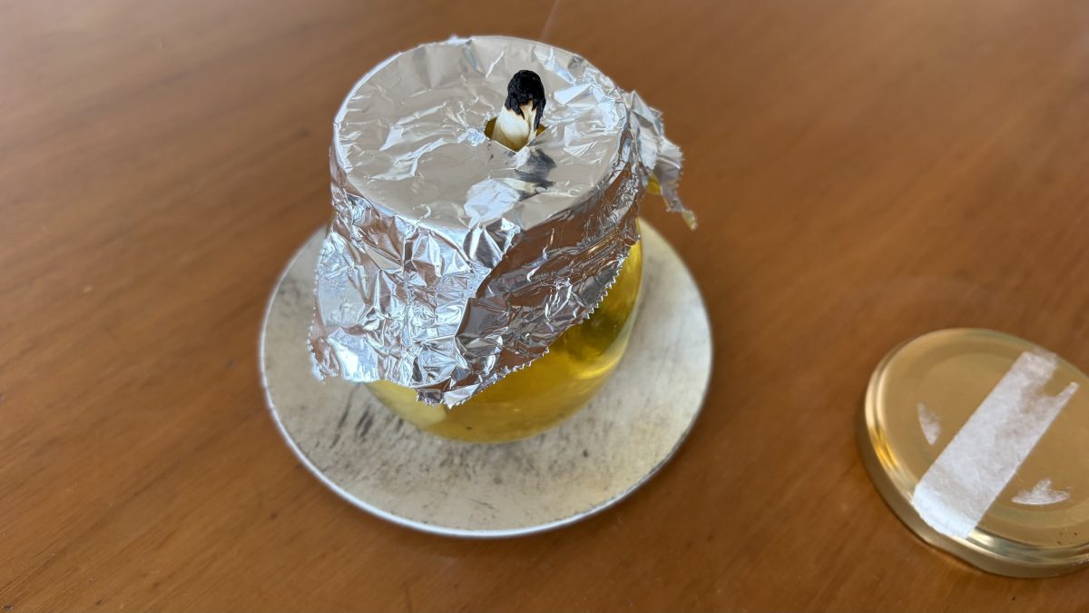 消火したキャンドル