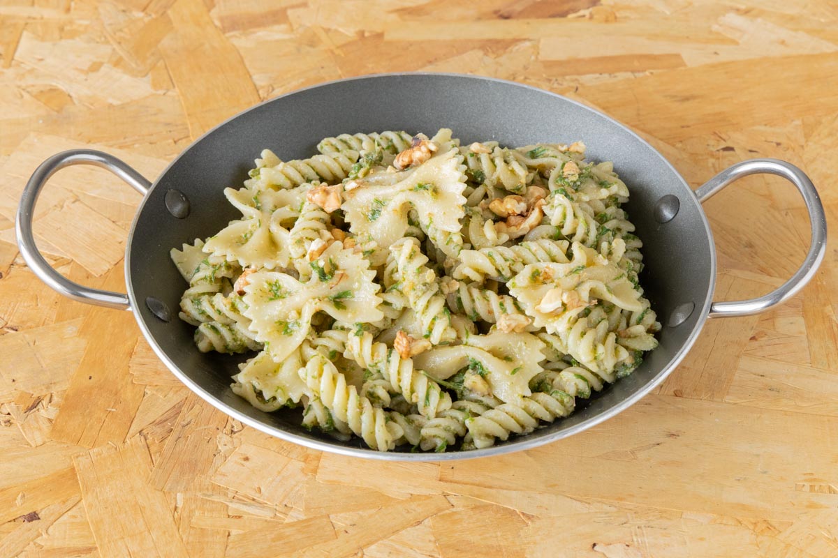 よもぎのジェノベーゼパスタ