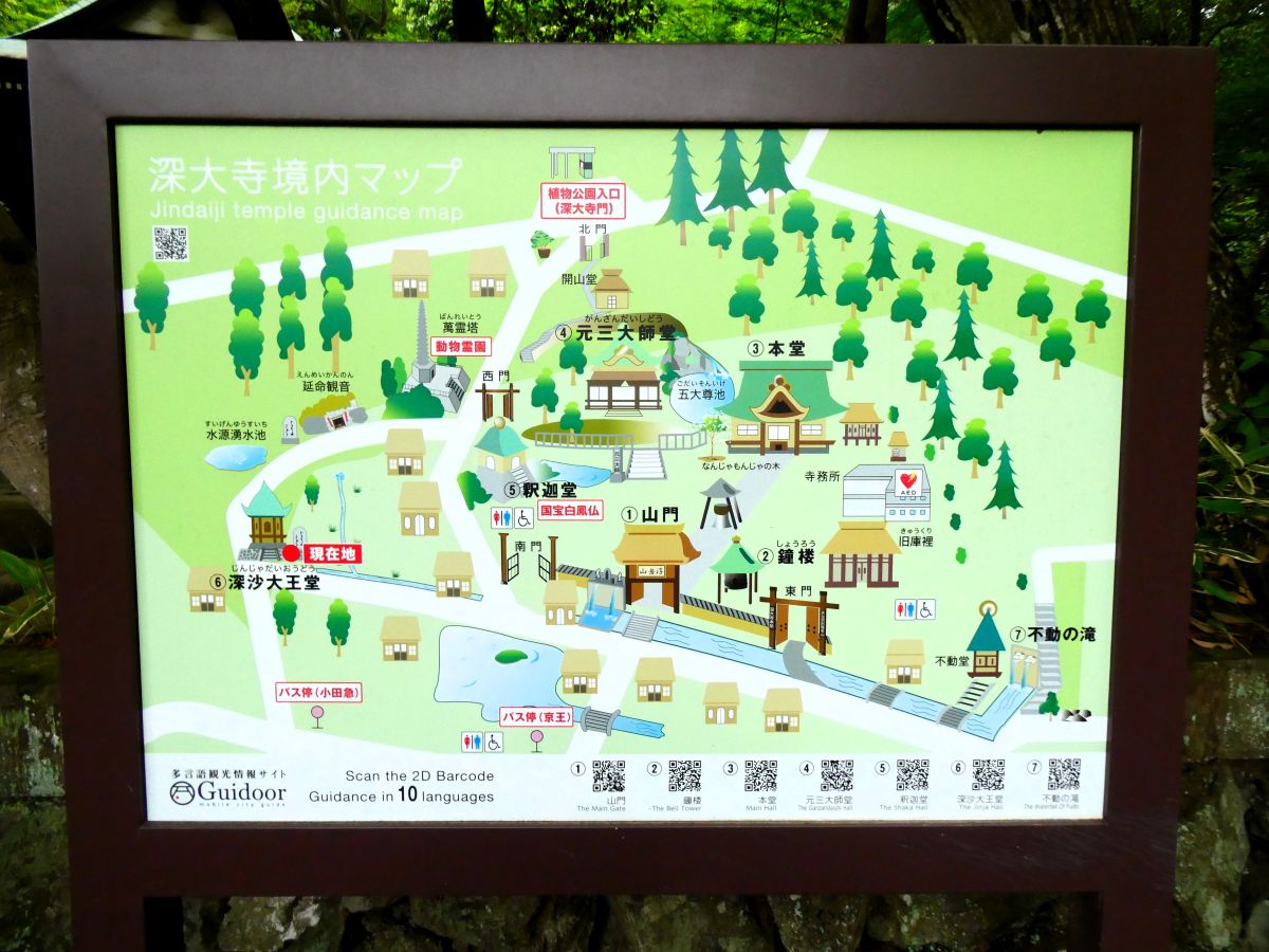 深大寺の地図
